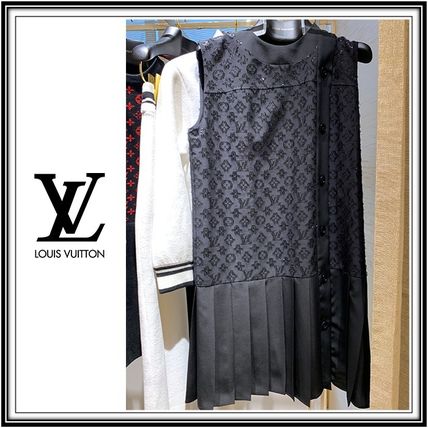Louis Vuitton 2020 21AW Monogram Jacquard Straight Cut Mini Dress 1A82QC 