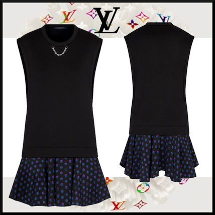 Louis Vuitton 2020 21AW Trompe LOeil Sleeveless Mini Dress 1A83NT 