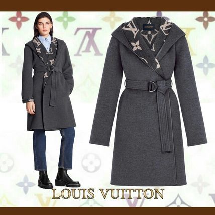 Louis Vuitton 2020 21AW Short Monogram Wool Party Style Office Style Elegant Style 1A88RS 1A82GS 1A82GR 1A82GQ 1A82GP 1A82GO 1A82Z5 1A88RR 