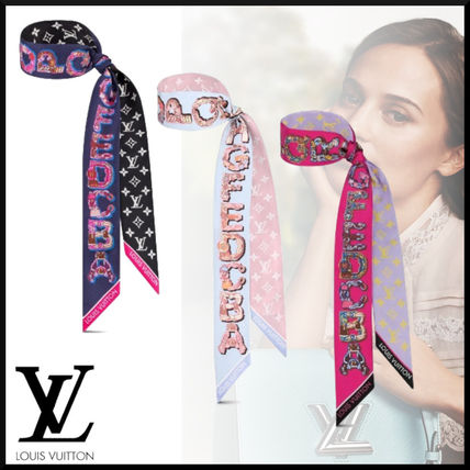 Louis Vuitton 2020 SS Monogram Casual Style Silk Bi color Party Style Office Style M76445 M76444 M76443 