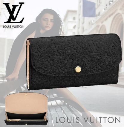Louis Vuitton PORTEFEUILLE EMILIE Leather Long Wallets M62369 