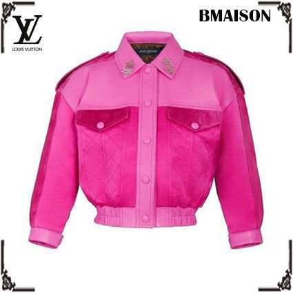 Louis Vuitton 2020 SS Printed Bi Material Quilted Jacket 1A621J 