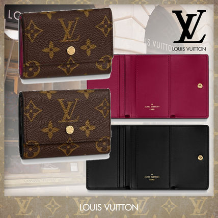 Louis Vuitton MONOGRAM Monogram Canvas Bi color Leather Folding Wallet Small Wallet M68704 M68703 