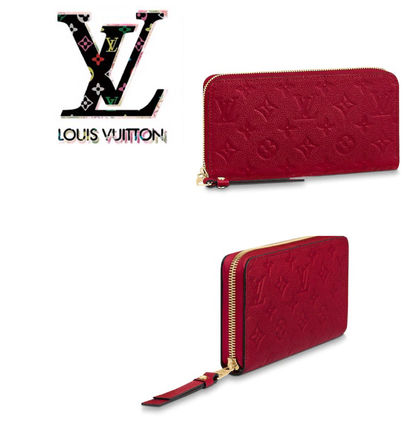 Louis Vuitton MONOGRAM EMPREINTE 2020 21AW Monogram Leather Long Wallet Logo Long Wallets M63691 