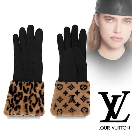 Louis Vuitton 2019 20AW Monogram Leopard Patterns Blended Fabrics Leather M71834 M71833 