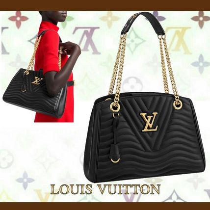 Louis Vuitton 2WAY Plain Leather Party Style Elegant Style Crossbody Logo M51496 