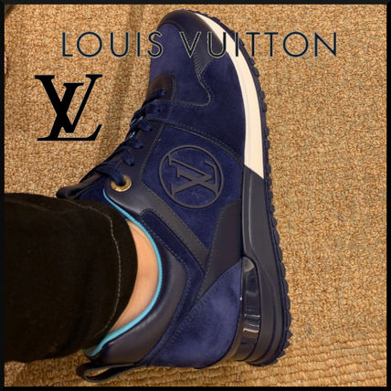 Louis Vuitton Rubber Sole Casual Style Bi color Plain Office Style Logo 1A5C2U 
