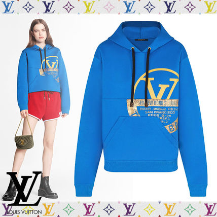 Louis Vuitton 2020 21AW Monogram Sweat Long Sleeves Plain Cotton Medium Logo 1A83NF 