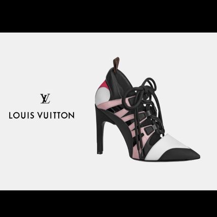 Louis Vuitton MONOGRAM Casual Style Elegant Style High Heel Pumps  Mules 