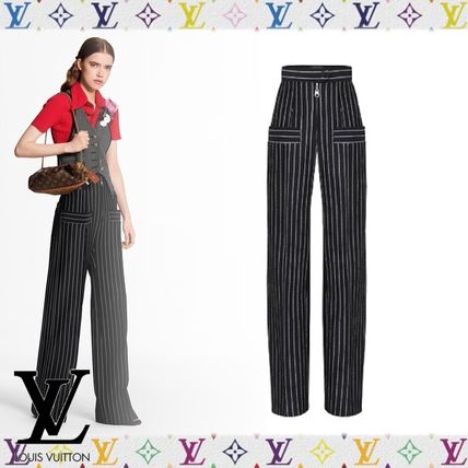 Louis Vuitton 2020 SS Stripes Casual Style Wool Long Pants 1A7SBY 