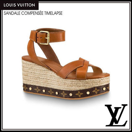 Louis Vuitton Monogram Rubber Sole Leather Shoes 