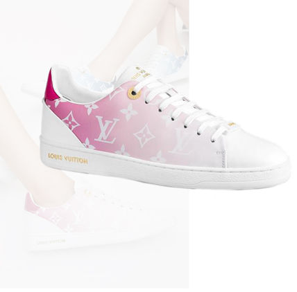 Louis Vuitton 2020 21AW Plain Toe Casual Style Plain Leather Logo Low Top Sneakers 