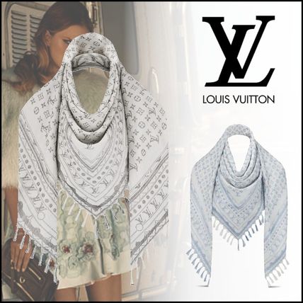 Louis Vuitton MONOGRAM Desert Monogram Shawl M76367 M76368 