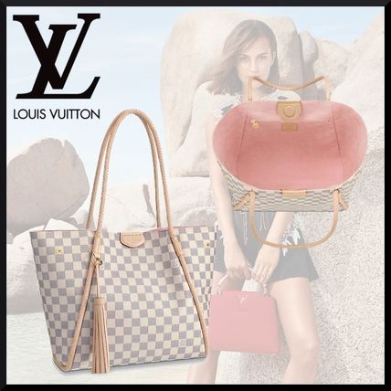 Louis Vuitton Casual Style Leather Elegant Style Crossbody Logo Totes N44027 