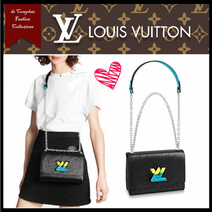 Louis Vuitton TWIST 2020 SS Chain Plain Leather Crossbody Logo Shoulder Bags M56327 