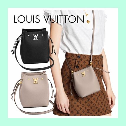 Louis Vuitton LOCKME 2020 SS Casual Style Calfskin Plain Leather Party Style Purses M69205 M68709 