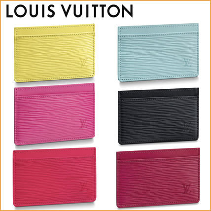 Louis Vuitton EPI Plain Leather Logo Card Holders M60327 M63512 M69154 M69343 M69153 M69342 