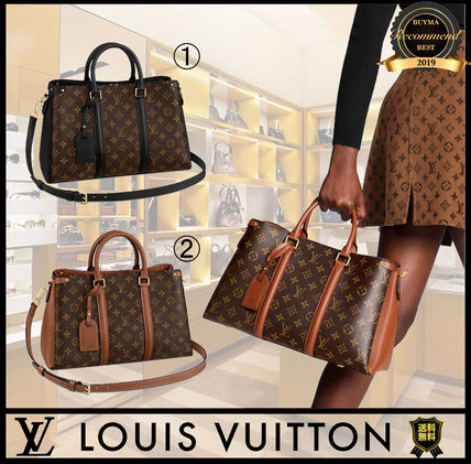 Louis Vuitton MONOGRAM Monogram Unisex 2WAY Leather Crossbody Boston  Duffles 