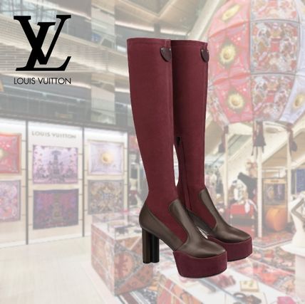 Louis Vuitton MONOGRAM 2020 SS Podium Platform High Boot 1A7TTS 