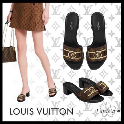 Louis Vuitton MONOGRAM 2020 SS Lock It Mule 1A660F 