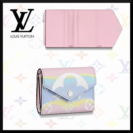 Louis Vuitton MONOGRAM Monogram Canvas Leather Folding Wallet Logo Folding Wallets M69341 