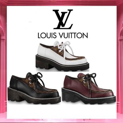 Louis Vuitton 2020 SS Monogram Platform Logo Loafer  Moccasin Shoes 1A5SO9 1A5SNT 1A7S46 