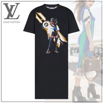Louis Vuitton Lvxlol Embroidered T Shirt Dress 1A7SUA 