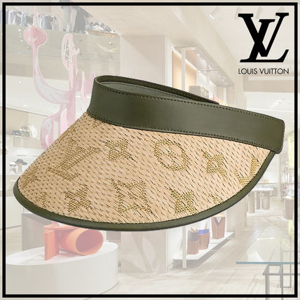 Louis Vuitton Blended Fabrics Khaki Hats  Hair Accessories M73354 