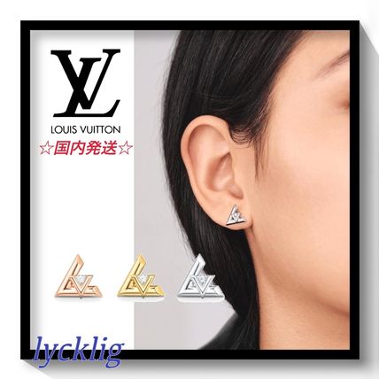 Louis Vuitton 2020 21AW Casual Style Initial Earrings Q96970 
