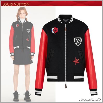 Louis Vuitton 2019 SS Short Monogram Casual Style Wool Street Style Logo Jackets 