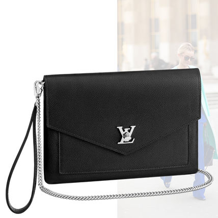 Louis Vuitton LOCKME 2020 SS 2WAY 3WAY Plain Leather Party Style Crossbody Formal Style 