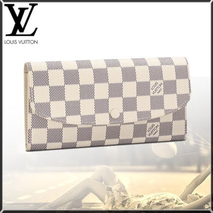 Louis Vuitton DAMIER AZUR Emilie Wallet N63546 