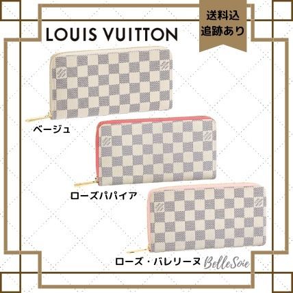 Louis Vuitton DAMIER AZUR 2020 SS Monogram Leather Long Wallet Logo Long Wallets N63503 N60373 N41660 