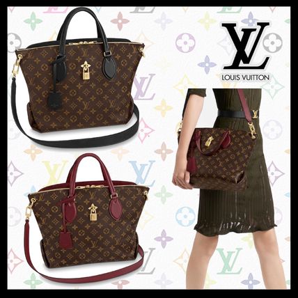 Louis Vuitton Monogram Casual Style Unisex Canvas A4 2WAY Leather M44348 M44347 