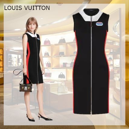 Louis Vuitton MONOGRAM 2020 21AW Monogram Casual Style A line Wool Sleeveless U Neck Medium 1A8BMW 