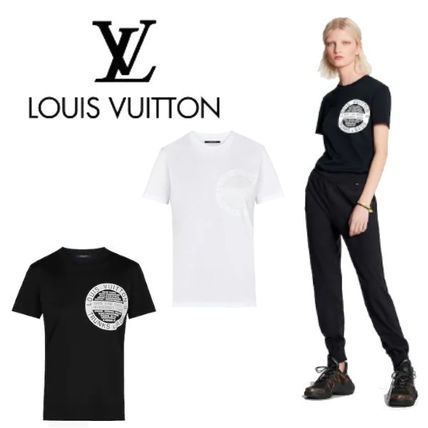 Louis Vuitton 2019 20AW Crew Neck Plain Cotton Short Sleeves Logo T Shirts 1A4PFS 1A4PFL 