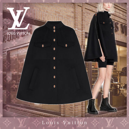 Louis Vuitton 2020 21AW Monogram Wool Plain Medium Ponchos  Capes 1A825X 1A825W 1A825V 1A825U 1A825T 1A825S 