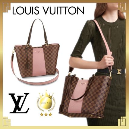 Louis Vuitton DAMIER 2020 SS Monogram Casual Style Calfskin Canvas A4 2WAY Bi color 
