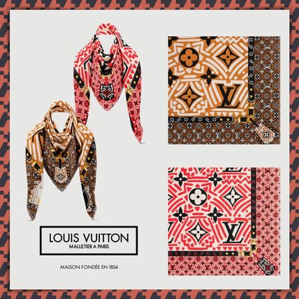 Louis Vuitton Lv Crafty Monogram Shawl M76481 M76482 