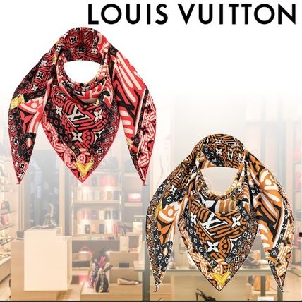 Louis Vuitton Knit  Fur Scarves M76489 M76490 