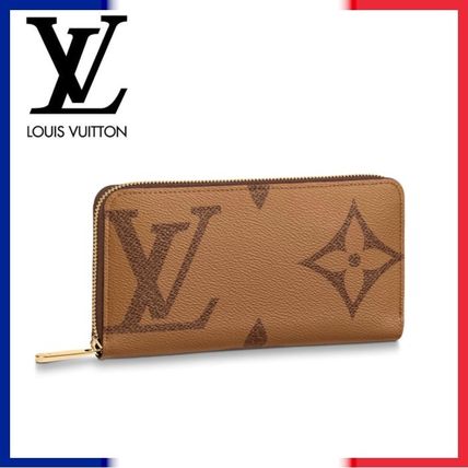 Louis Vuitton ZIPPY WALLET Leather Long Wallet Logo Long Wallets 