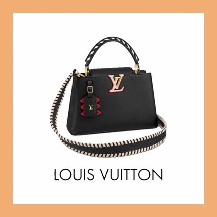 Louis Vuitton CAPUCINES 2020 21AW Casual Style 2WAY Plain Leather Party Style Office Style M56764 