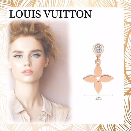 Louis Vuitton Party Style 18K Gold Earrings 