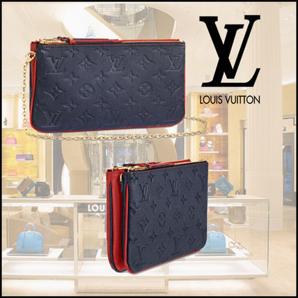 Louis Vuitton MONOGRAM EMPREINTE 2020 SS Double Zip Pochette M63916 