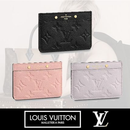 Louis Vuitton MONOGRAM EMPREINTE Monogram Unisex Leather Bridal Logo Card Holders M69171 M69174 M69172 