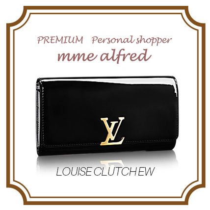 Louis Vuitton LOUISE 2017 18AW Plain Leather Party Style Clutches 