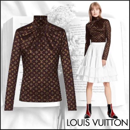 Louis Vuitton MONOGRAM 2020 21AW Monogram Nylon Long Sleeves Medium High Neck 1A8CC3 