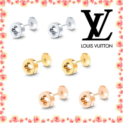Louis Vuitton 2020 SS Empreinte Ear Studs Pink Gold Q96579 Q96578 Q96580 