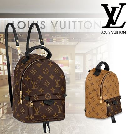 Louis Vuitton Monogram Canvas Logo Backpacks 