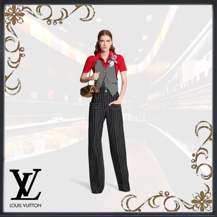 Louis Vuitton 2020 SS Stripes Casual Style Wool Long Party Style Office Style 1A7SBY 